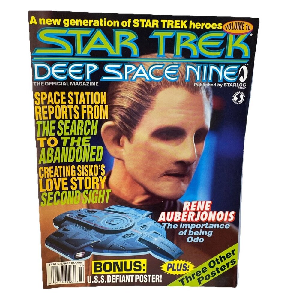 Star Trek Deep Space Nine Magazine Vol 10 1995 DS9 Odo Posters Defiant Starlog